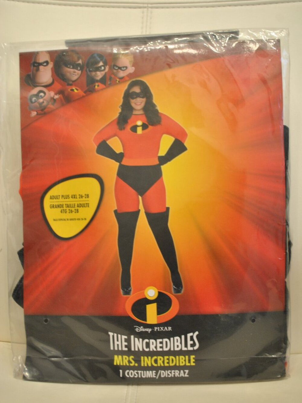 NWT Disney Mrs. Incredible Adult Costume Pixar Halloween Cosplay Plus Size 4X